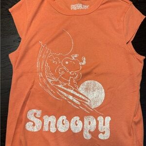 Peanuts Snoopy Orange Short Sleeve Tee